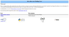Desktop Screenshot of lists.cihar.com